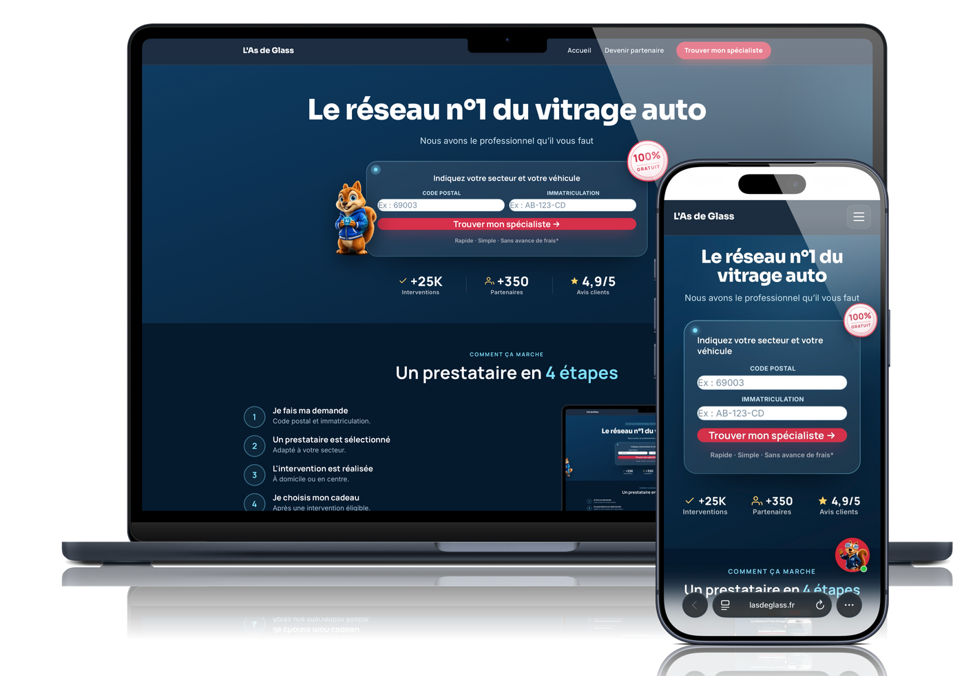 Aperçu de la plateforme L'As de Glass